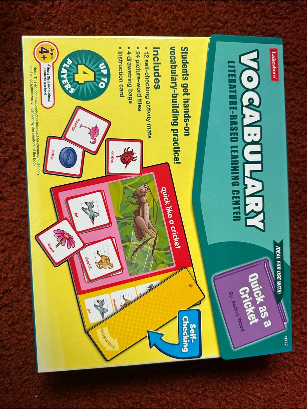 Lakeshore Vocabulary Literature-Based Learning Center - Yellow/Teal